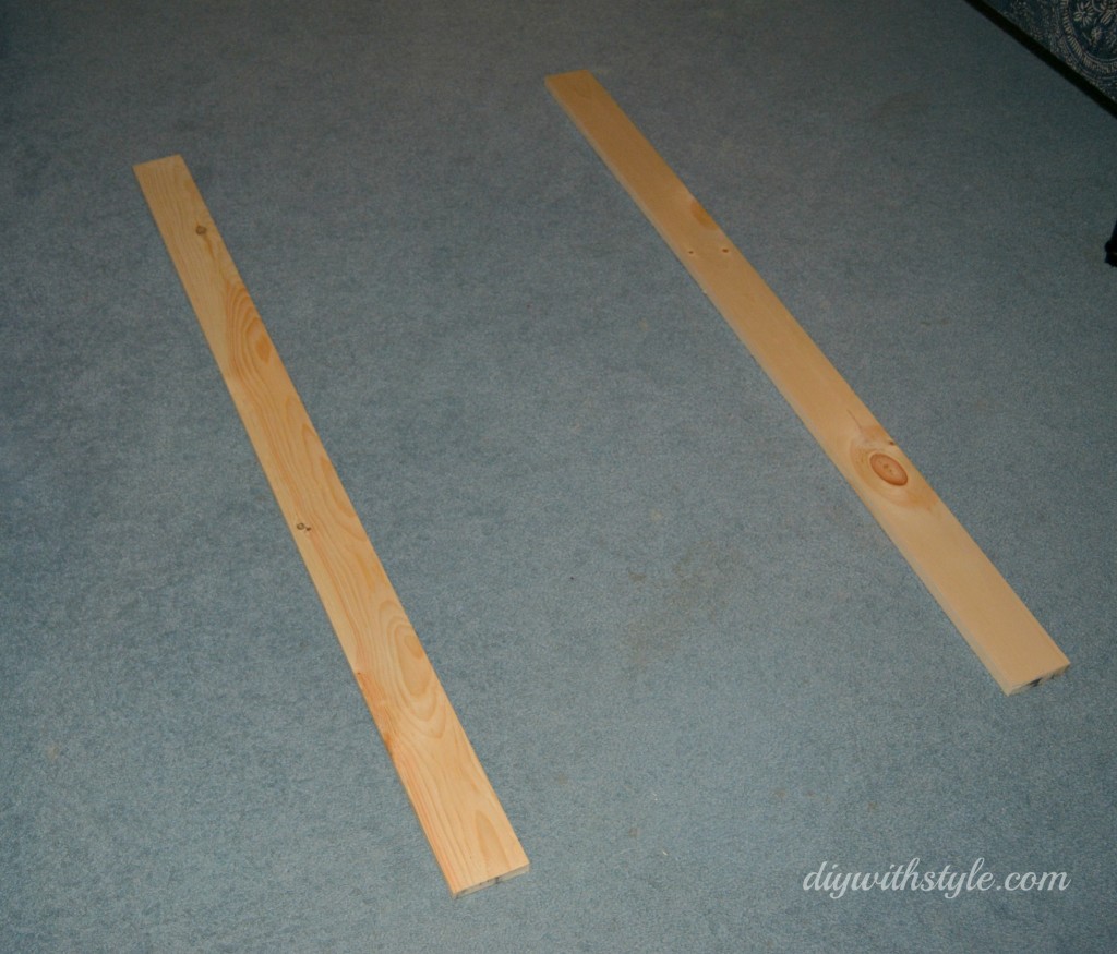 2 cedar planks to be used as stilts