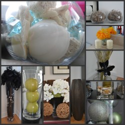 filling vases collage