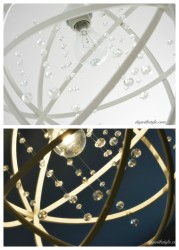 DIY Orb Chandelier collage